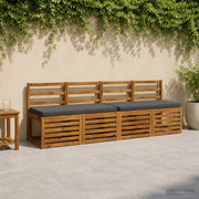 Jastučići za klupe - 2 dijela VUGHT 2 kom. 100% poliester Antracitno siva