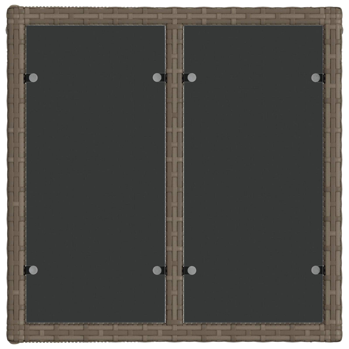 Sjedeća garnitura za vrt 8 kom. Siva i tamno siva poliratan 55 x 55 x 37 cm