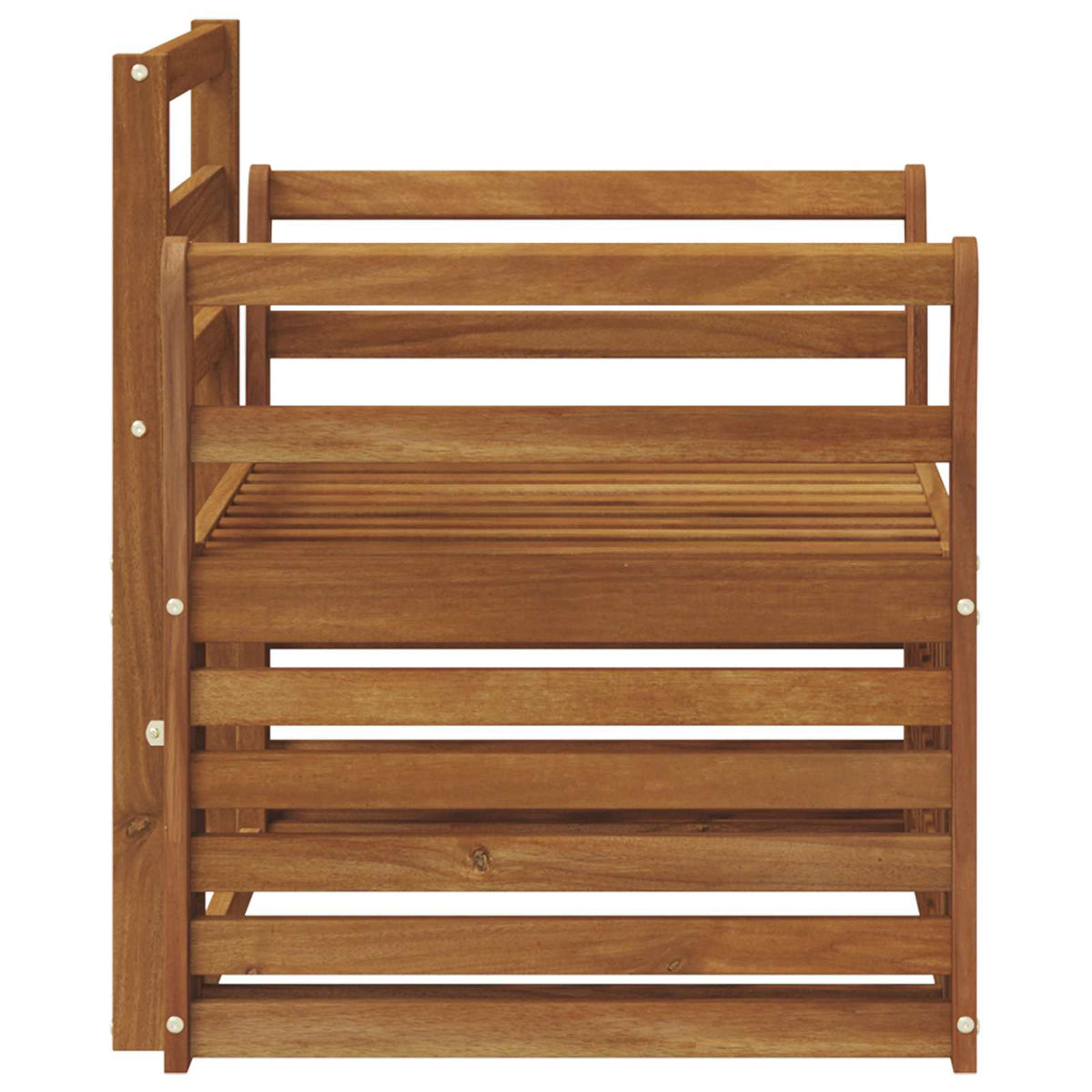 Set vanjskih sofa Čvrsto drvo akacije Smeđa 75,5 x 63 x 73 cm