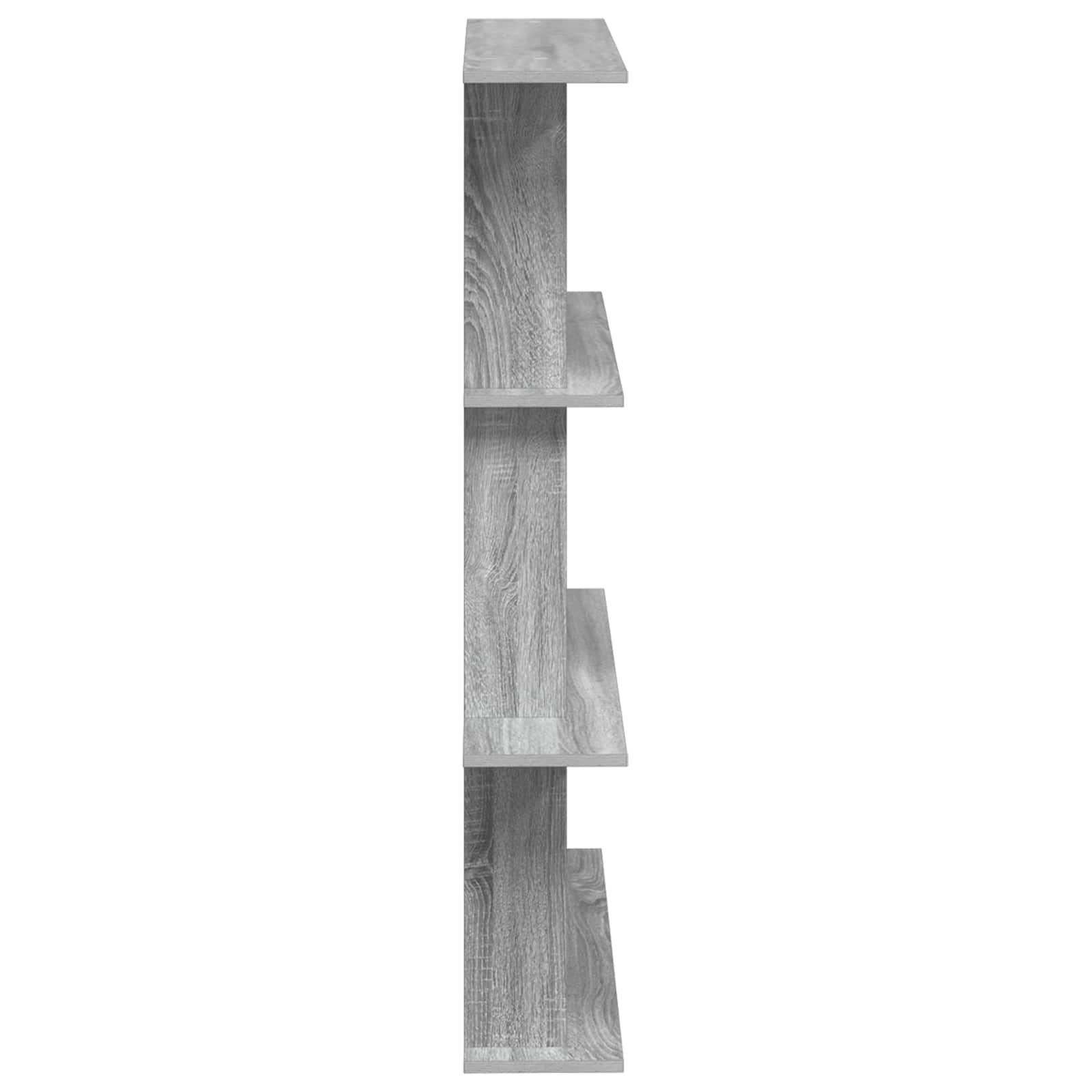 Polica zidna Siva 100 x 20 x 126 cm Konstruirano drvo