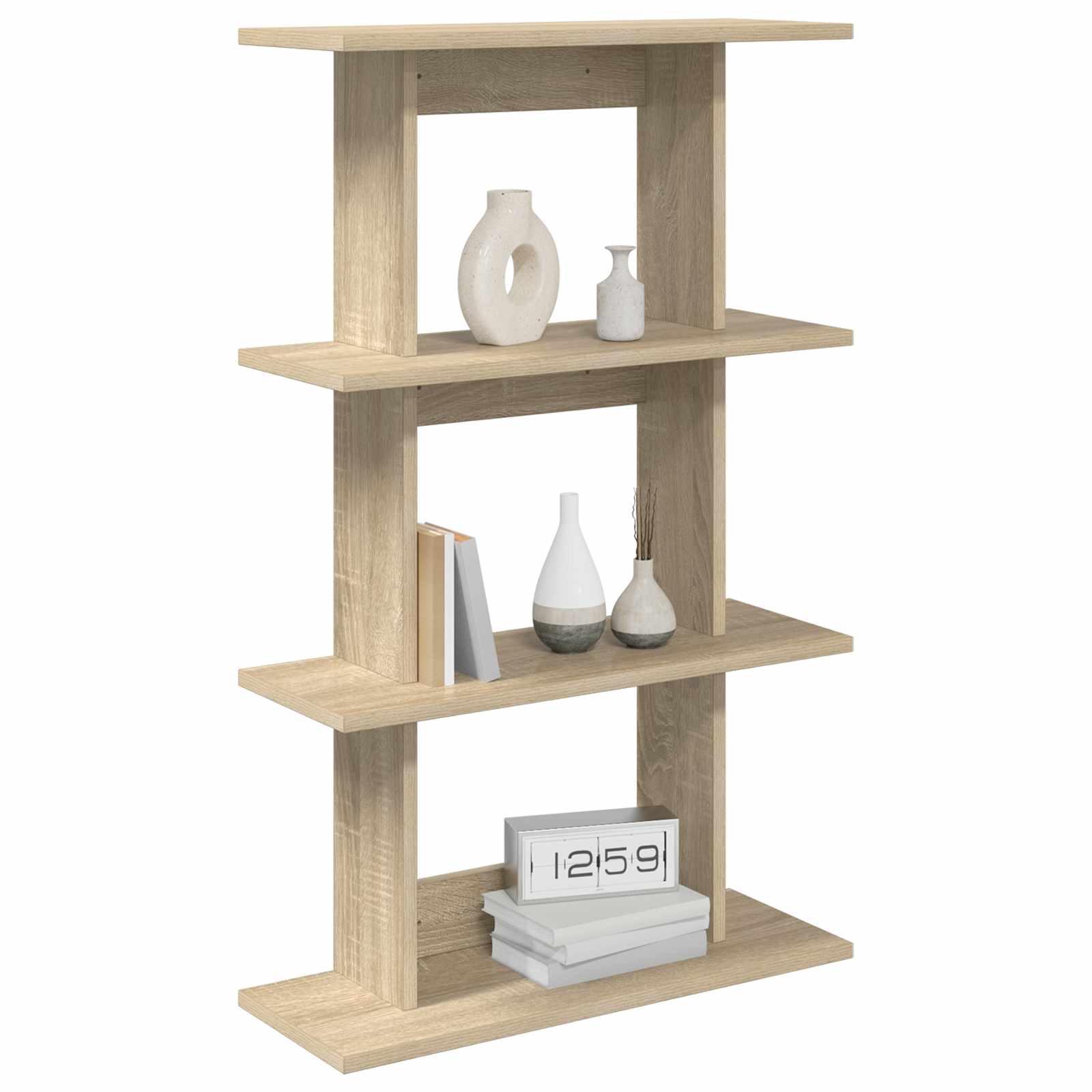 Polica na zidu Zidna montaža Smeđa 56 x 20 x 90 cm