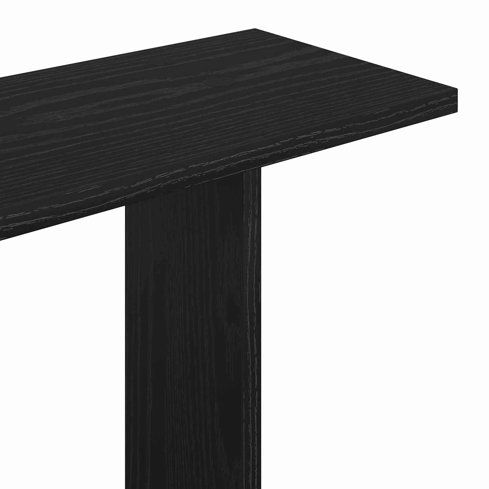 Polica na zidu Zidna montaža Crna 100 x 20 x 75 cm