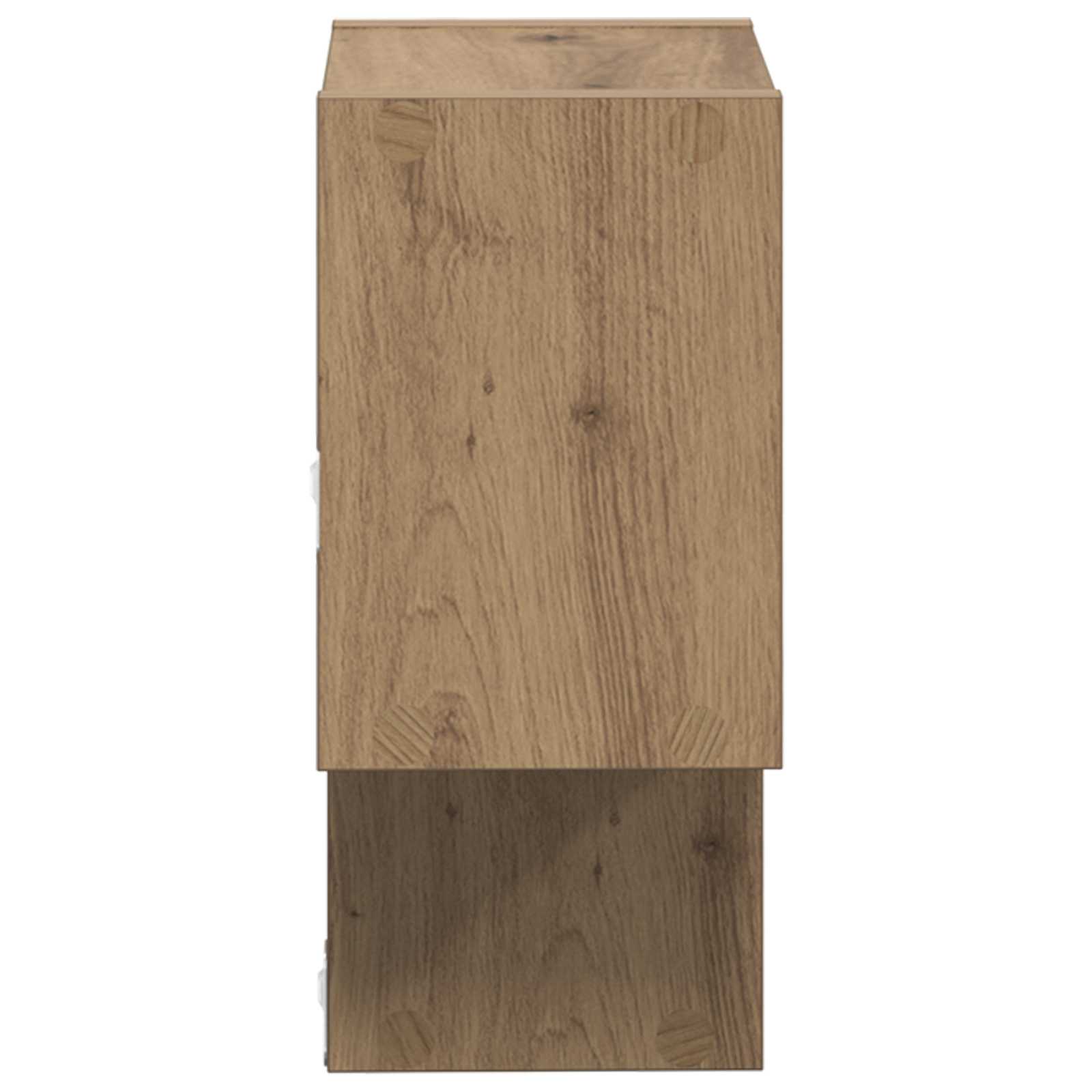 Polica na zidu Zidna montaža Smeđa 55 x 15 x 35 cm