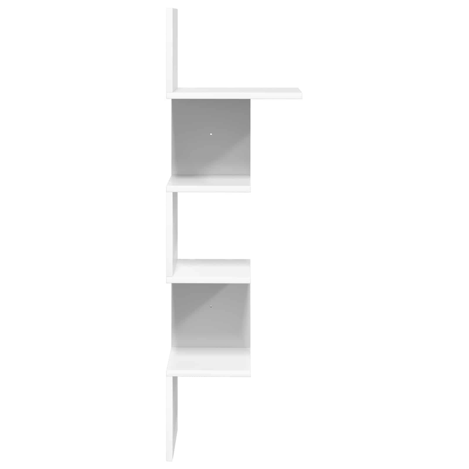 Polica na zidu Zidna montaža Bijela 32 x 21 x 107 cm