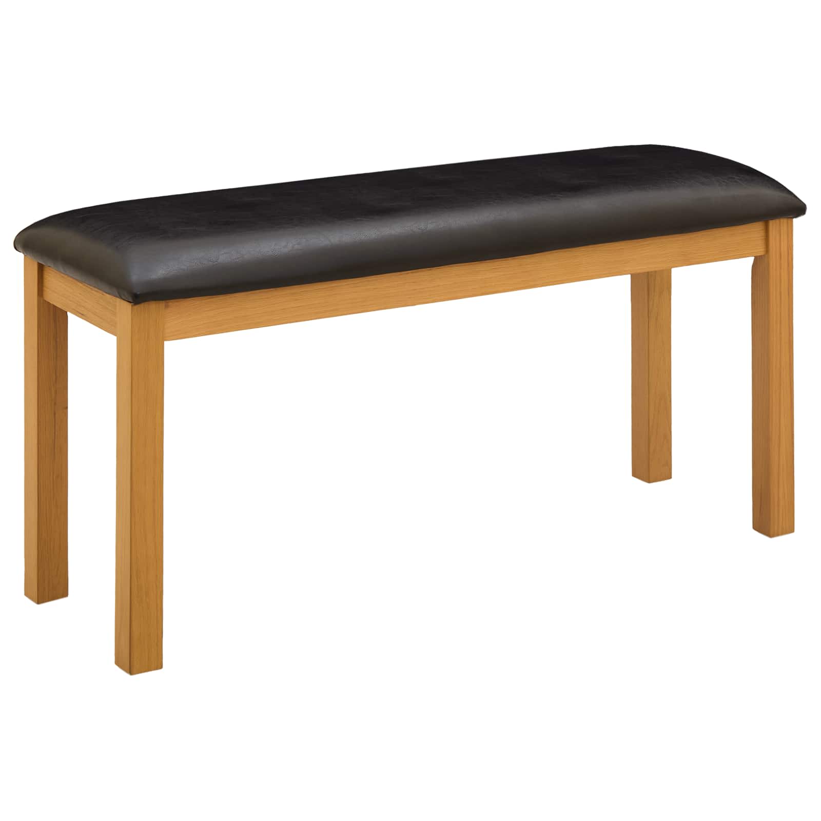 Klupa za blagovanje 95 x 32 x 45 cm Čvrsto Hrastovo Drvo Crna
