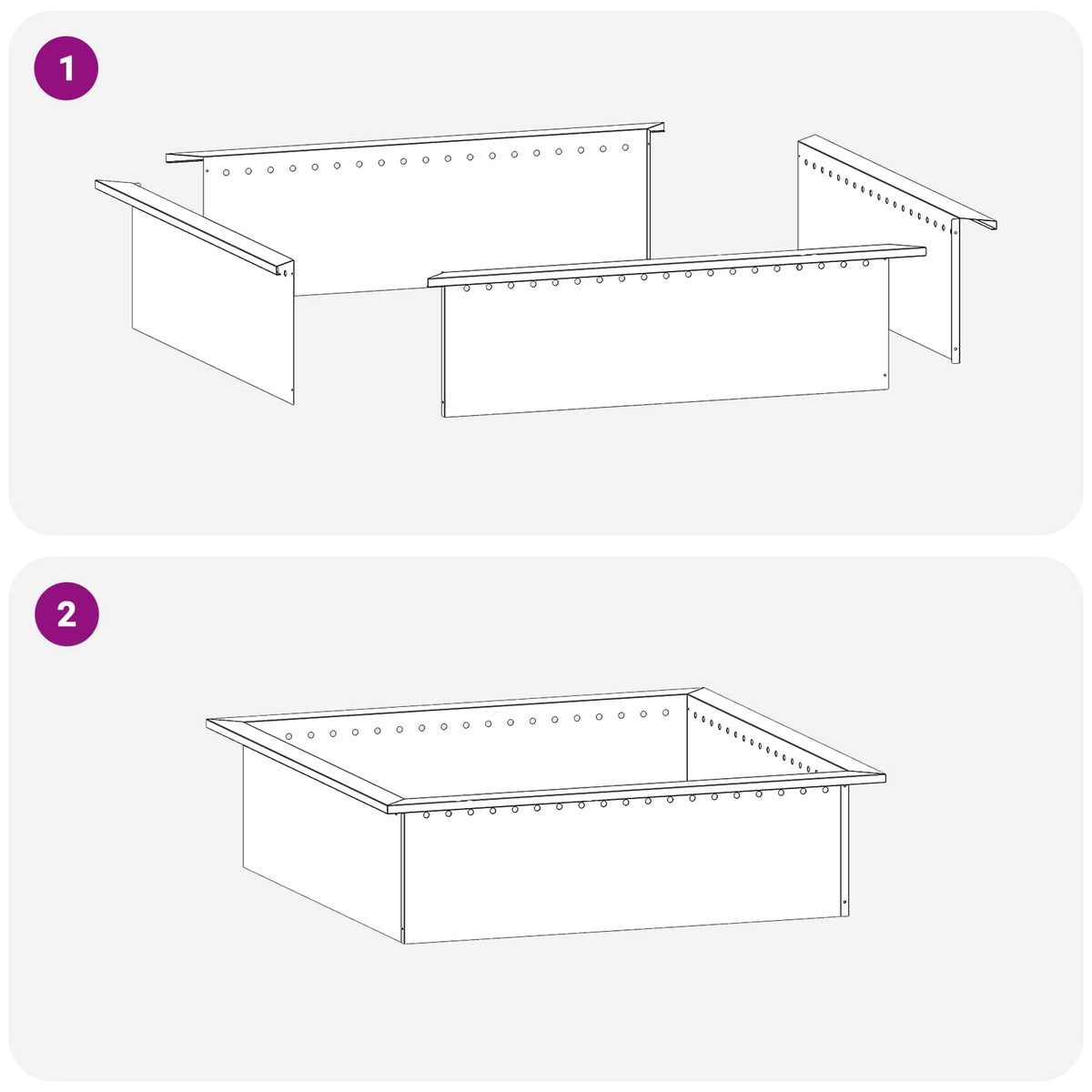 Prsten za vatru Rđa 80 x 80 x 25 cm Otporni čelik