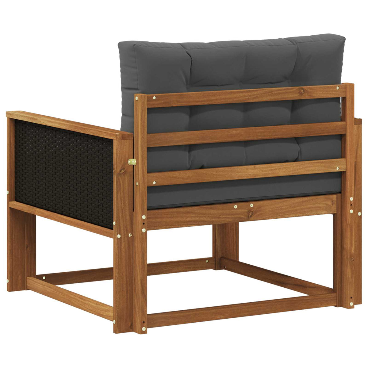 Srednja sofa za van Čvrsto drvo akacije Prirodna Smeđa 83 x 91 x 73 cm