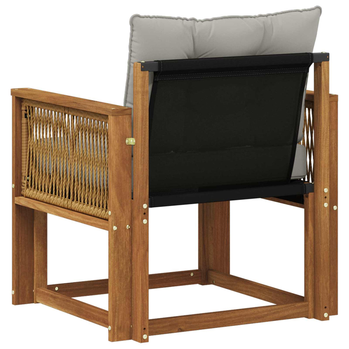 Outdoor Middle Sofa Čvrsto drvo akacije i Textilene