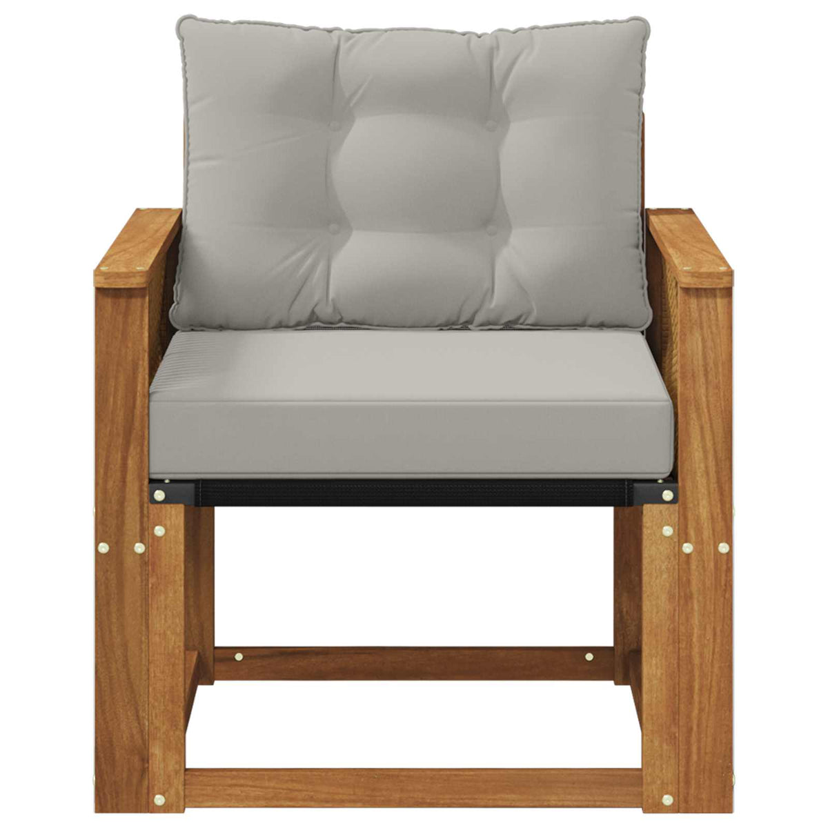 Outdoor Middle Sofa Čvrsto drvo akacije i Textilene