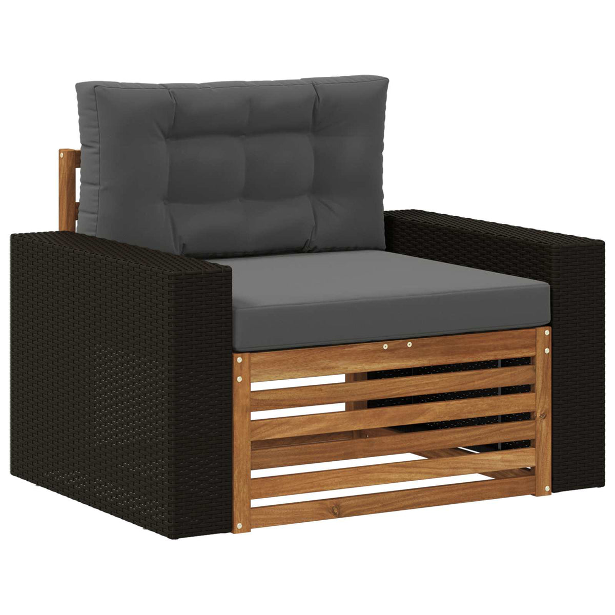 Srednja sofa za van Prirodna 83 x 107 x 73 cm
