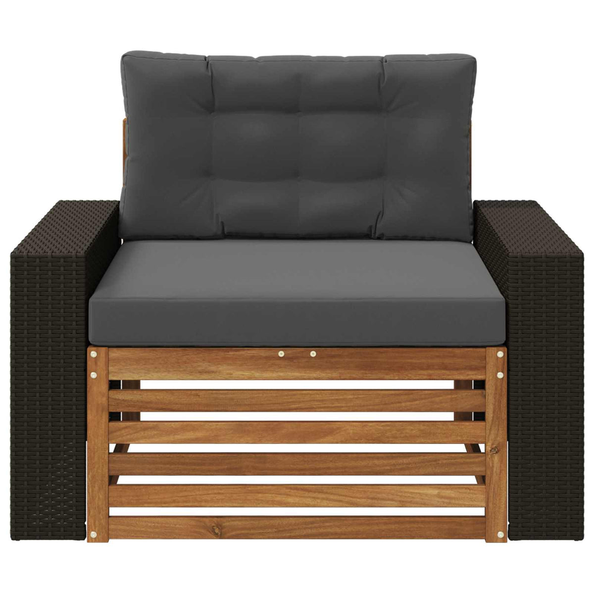Srednja sofa za van Prirodna 83 x 107 x 73 cm