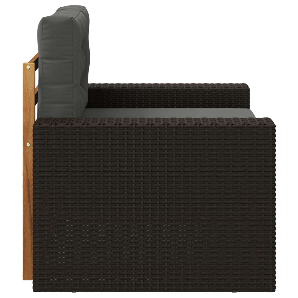 Srednja sofa za van Prirodna 83 x 107 x 73 cm