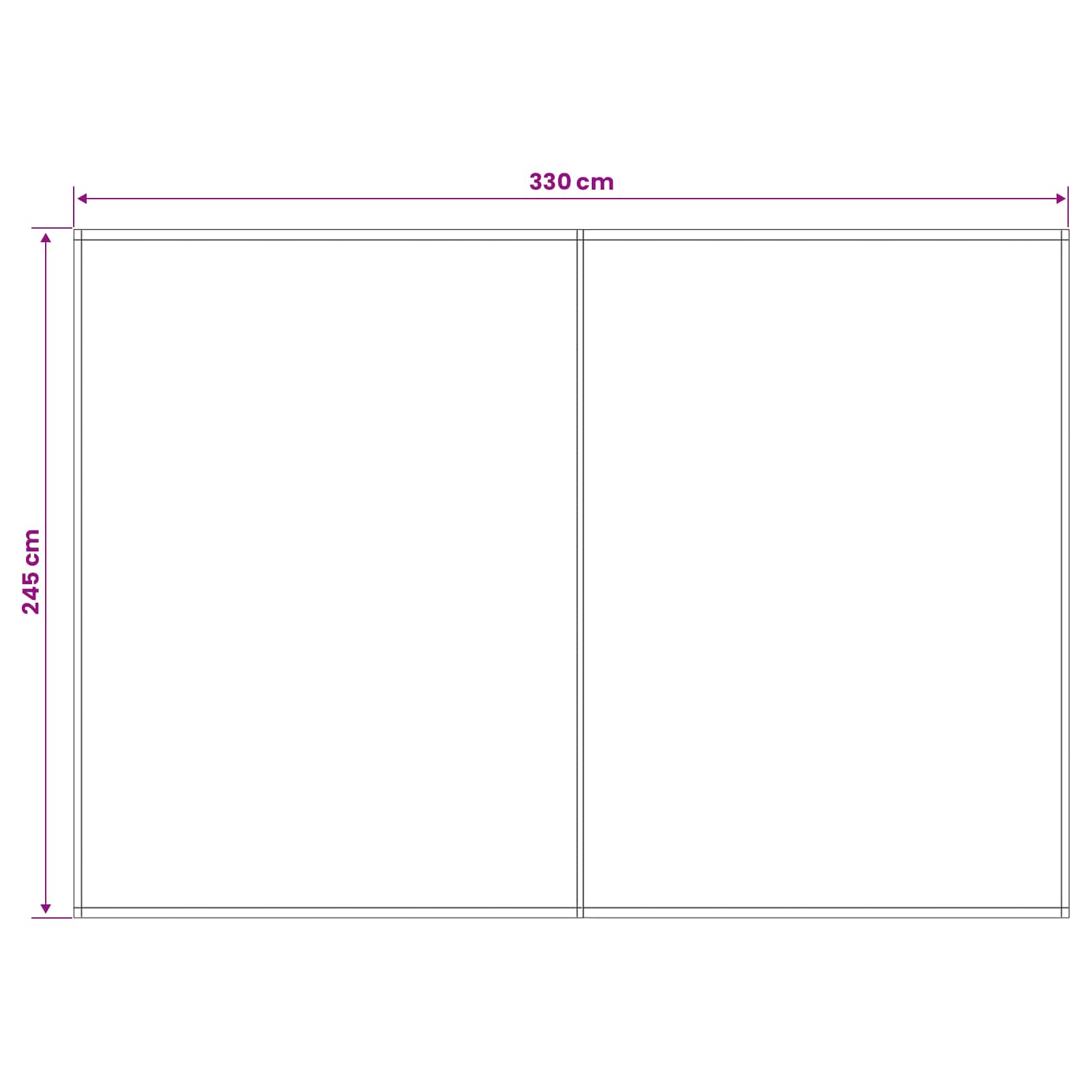 Zamjensko platno za tendu Antracit i bijelo 350 x 250 cm