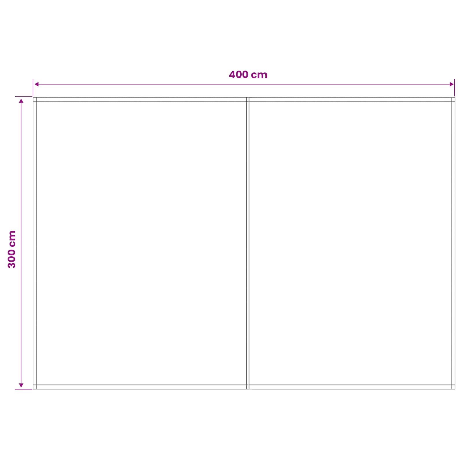 Zamjensko platno za tendu Crvena i bijela 400 × 300 cm