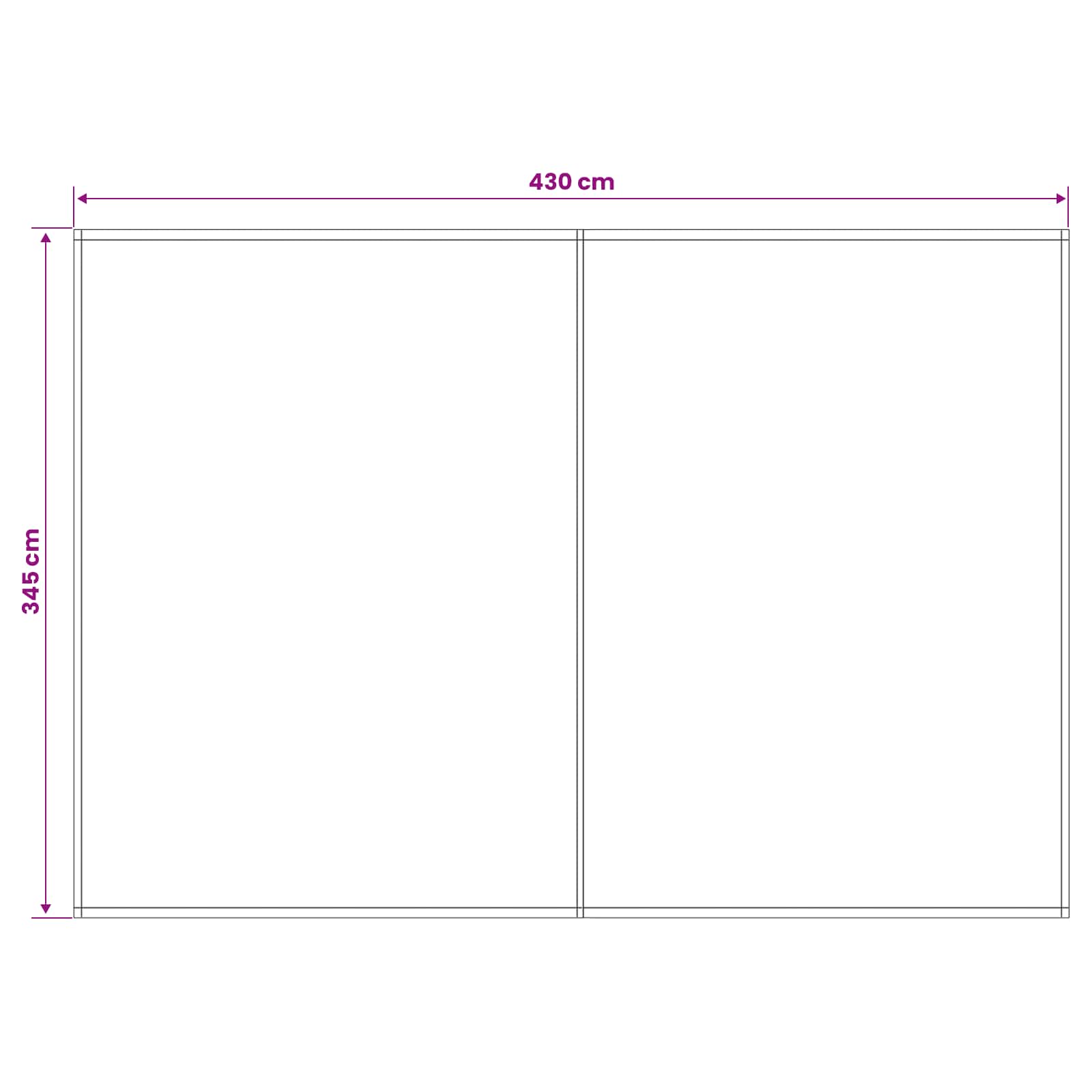 Zamjensko platno za tendu Crvena i bijela 450 × 350 cm