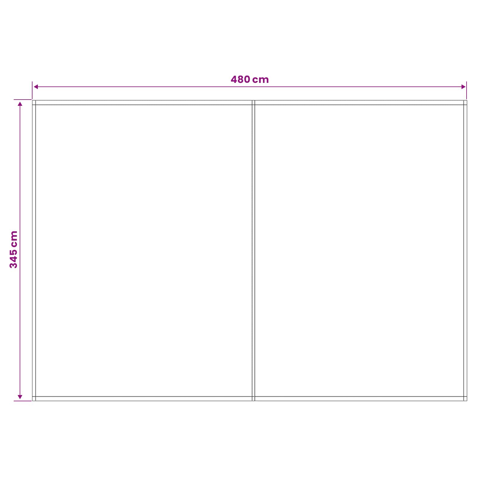 Zamjensko platno za tendu Zelena i žuta 500 × 350 cm Poliester