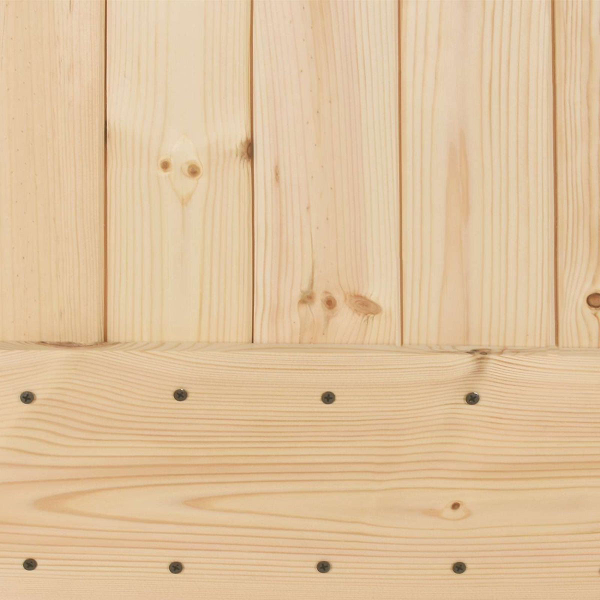 Klizna vrata Prirodna i bijela 80 x 210 cm Čvrsta borovina Smeđa 183 x 5.5 x 210 cm