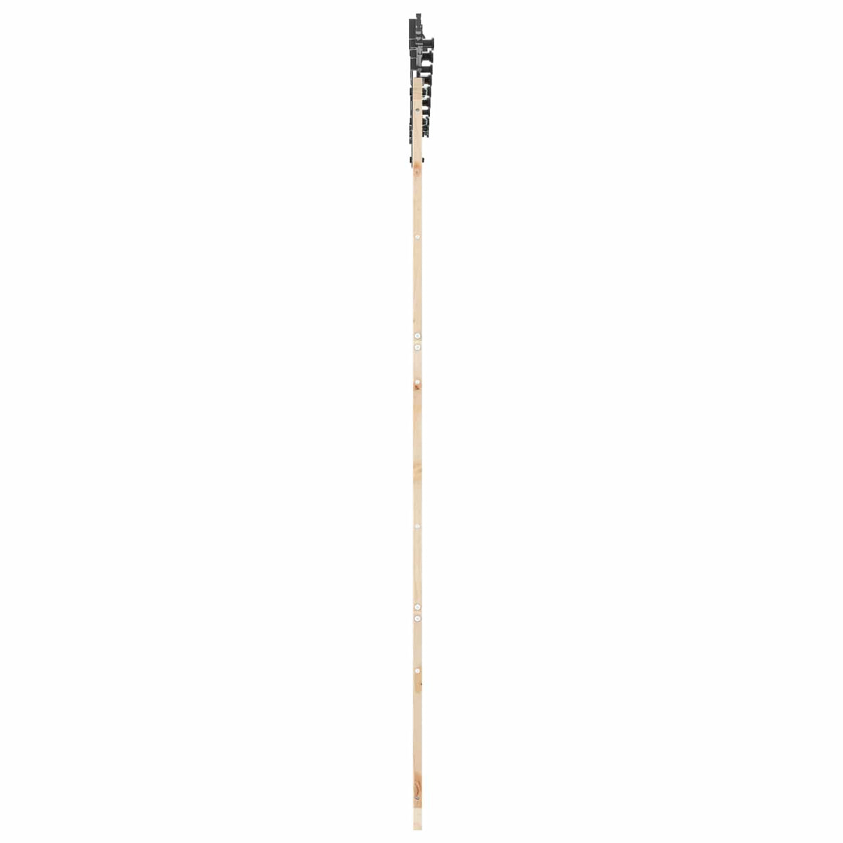 Klizna vrata Prirodna 80 x 208 cm Masivna borovina Smeđa 200 x 2.5 x 208 cm