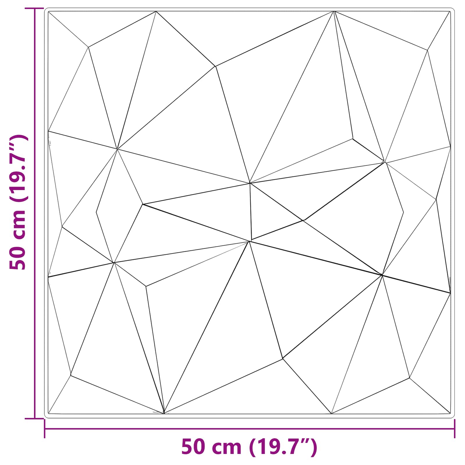 Zidne panele 12 pcs Dijamant zelena 50 x 50 cm XPS pjena