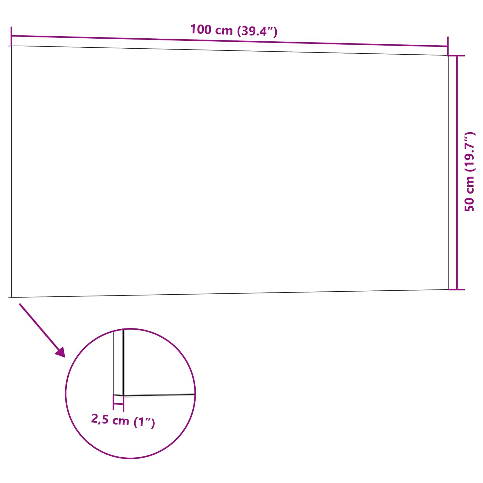 Zidne panele 5 pcs Svijetlosmeđa 100 x 50 cm EPS pjena