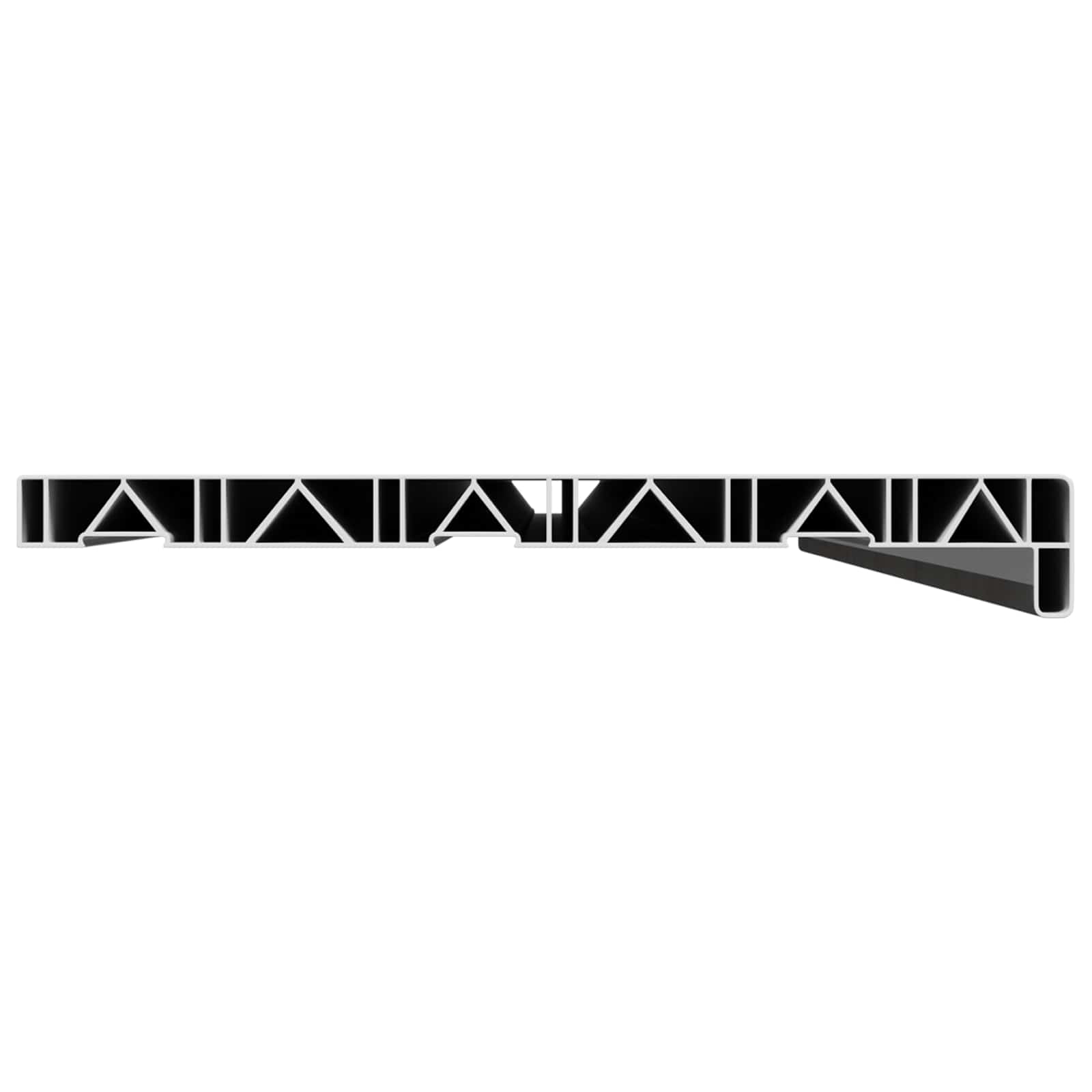 Prozorska klupčica Mramorna tekstura 140 x 30 x 4,5 cm PVC