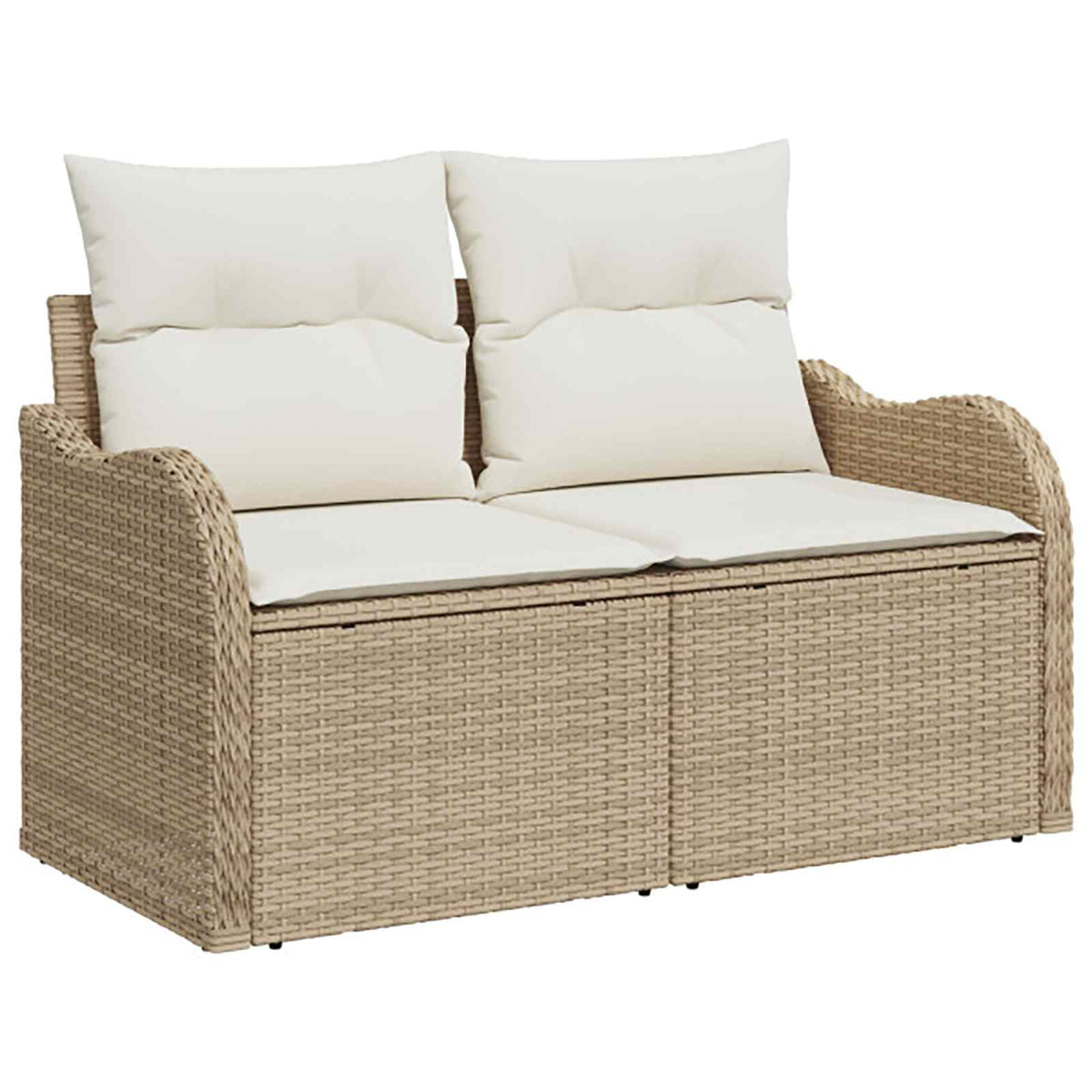 Set sofe 7 kom. Bež i krem bijela 121 x 62 x 69 cm