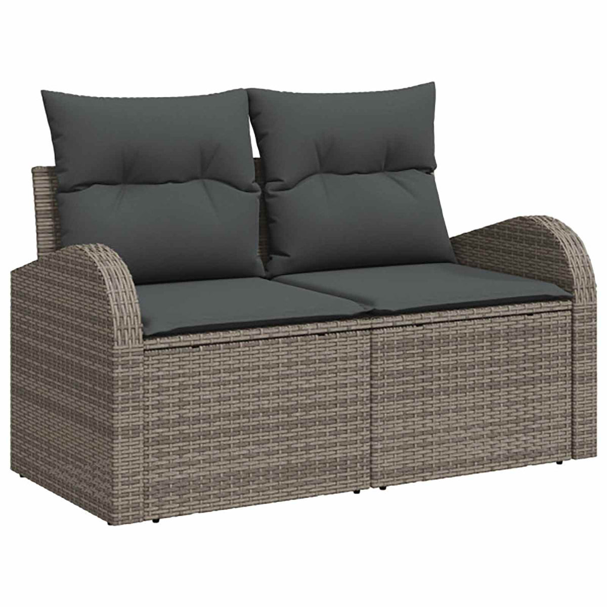 Set sofe 7 kom. Siva i tamno siva 124 x 62 x 69 cm