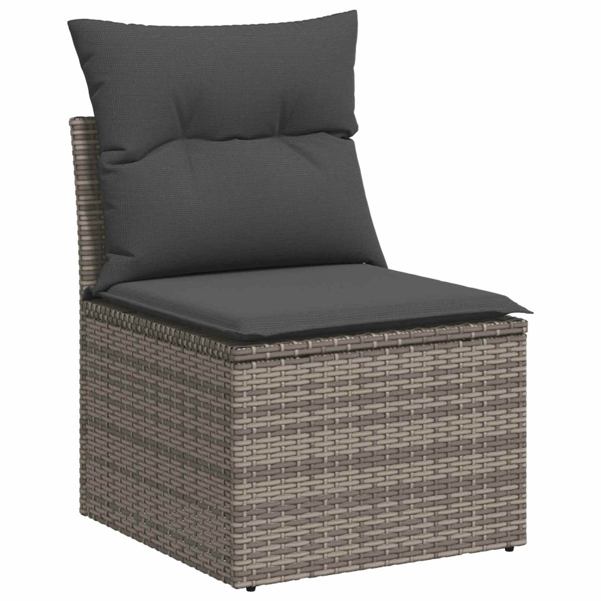 Set sofe 7 kom. Siva i tamno siva 124 x 62 x 69 cm