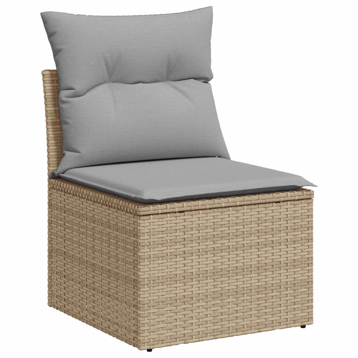 Set sofe 7 kom. Bež i svijetlo siva 124 x 62 x 69 cm