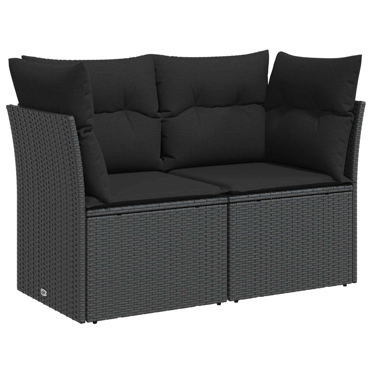 Set sofe 7 kom. Crna 234 x 234 x 85 cm Poli Rattan i čelik