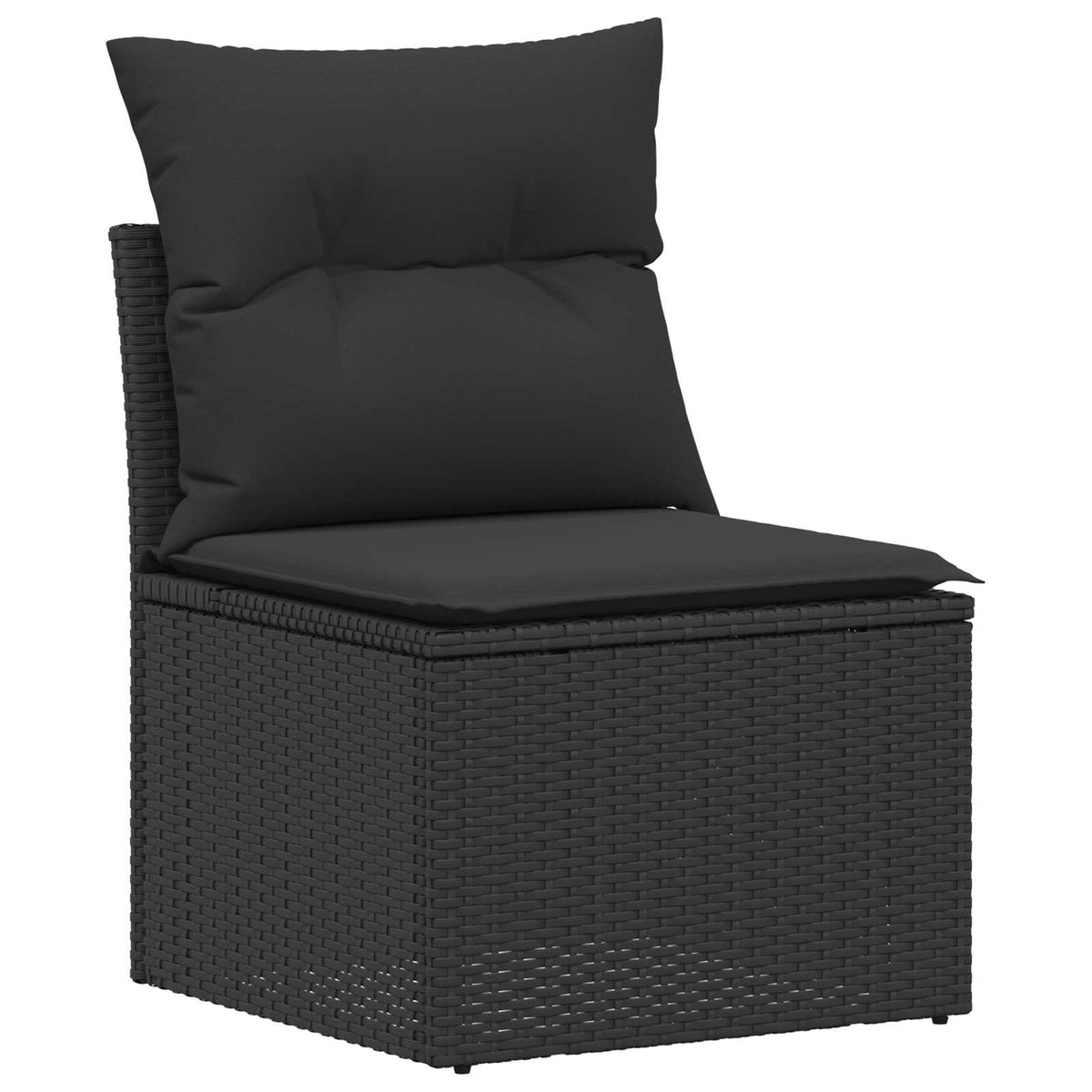 Set sofe 7 kom. Crna 234 x 234 x 85 cm Poli Rattan i čelik