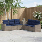 Set sofe 7 kom. Siva i tamnoplava 55 x 55 x 69 cm 237,5 x 237,5 x 85 cm
