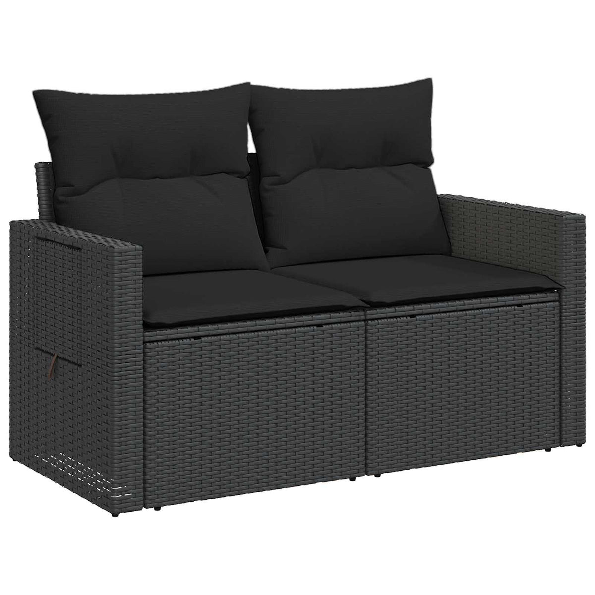 Set sofe 7 kom. Crna 234 x 234 x 85 cm Poli Rattan i čelik