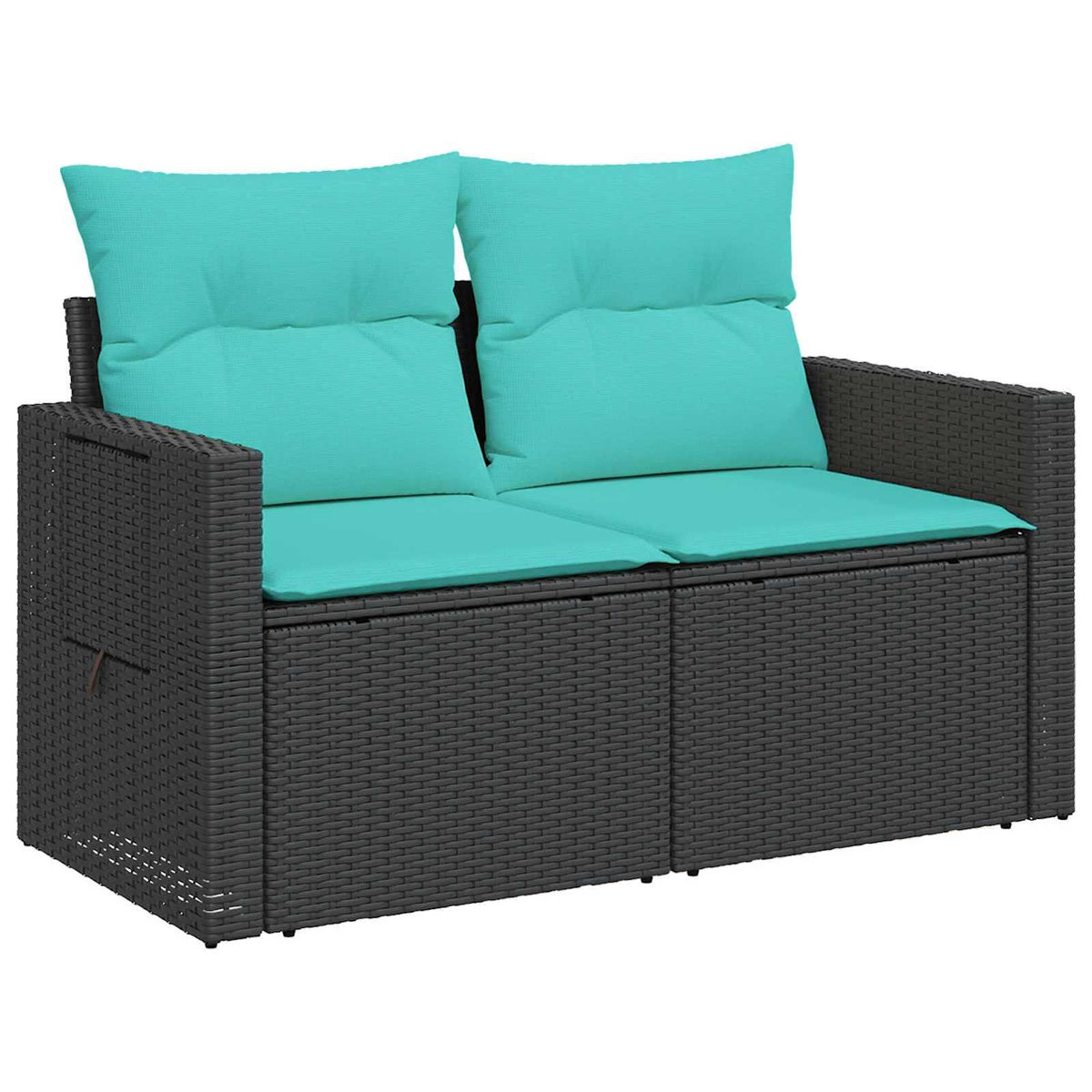 Set sofe 7 kom. Crna i Plava 234 x 234 x 85 cm