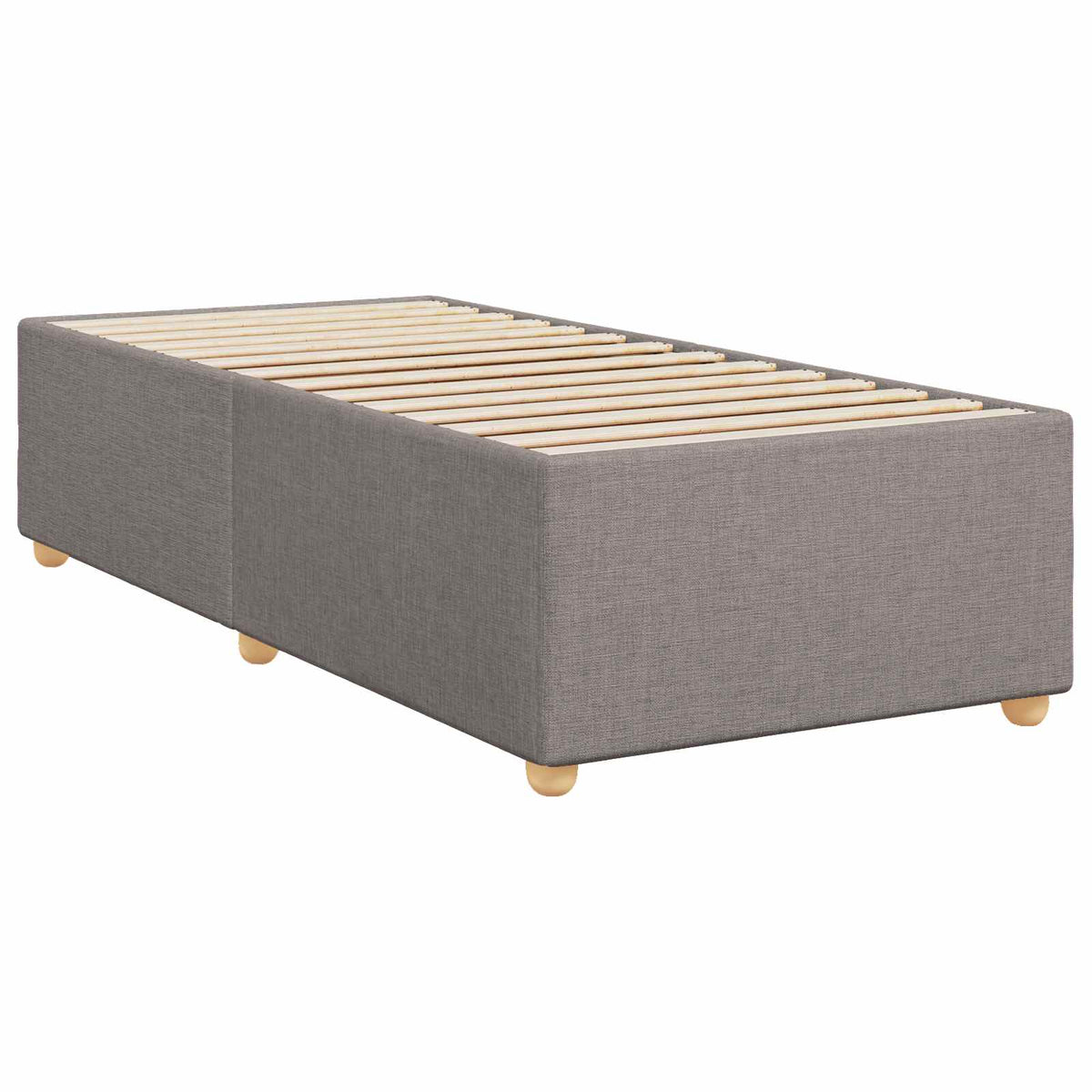 Boxspring krevet s madracem Sivosmeđa 80 x 200 cm Tkanina Smeđesiva 192 x 81 x 88 cm