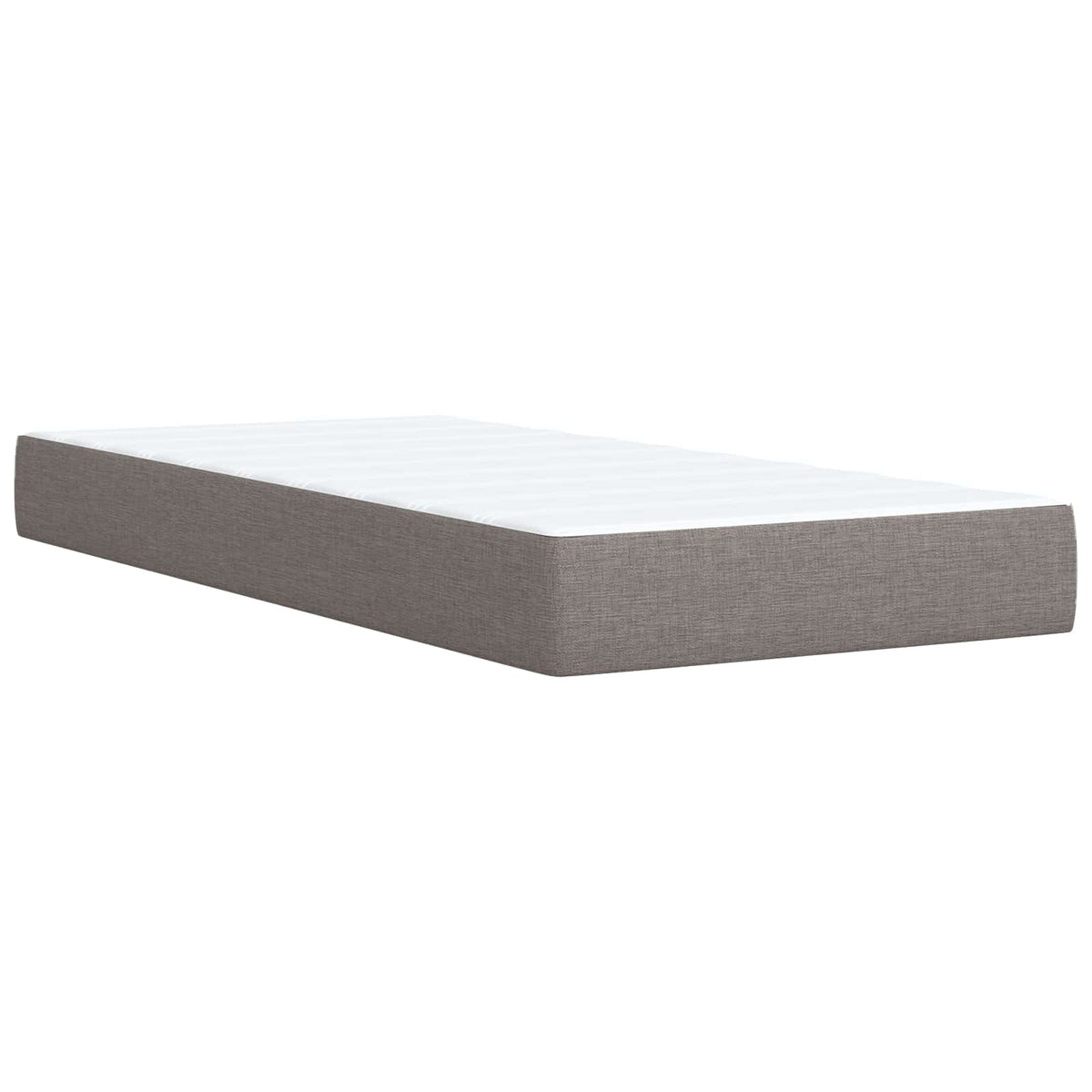 Boxspring krevet s madracem Sivosmeđa 80 x 200 cm Tkanina Smeđesiva 192 x 81 x 88 cm