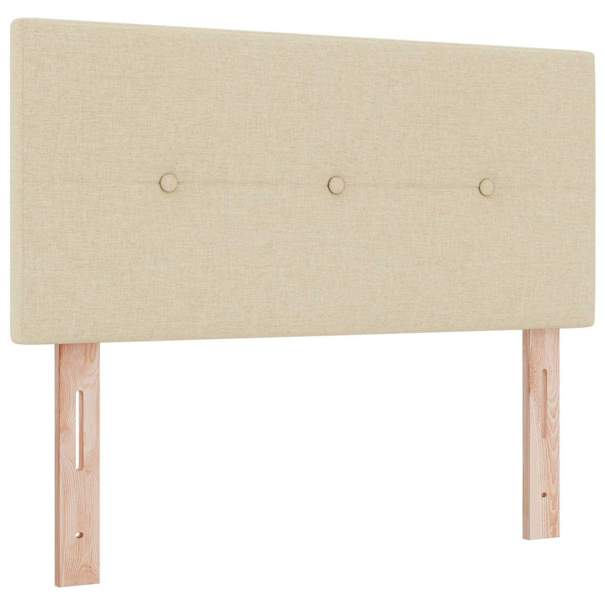 Boxspring krevet s madracem Krem 90 x 190 cm Tkanina 190 x 90 x 88 cm