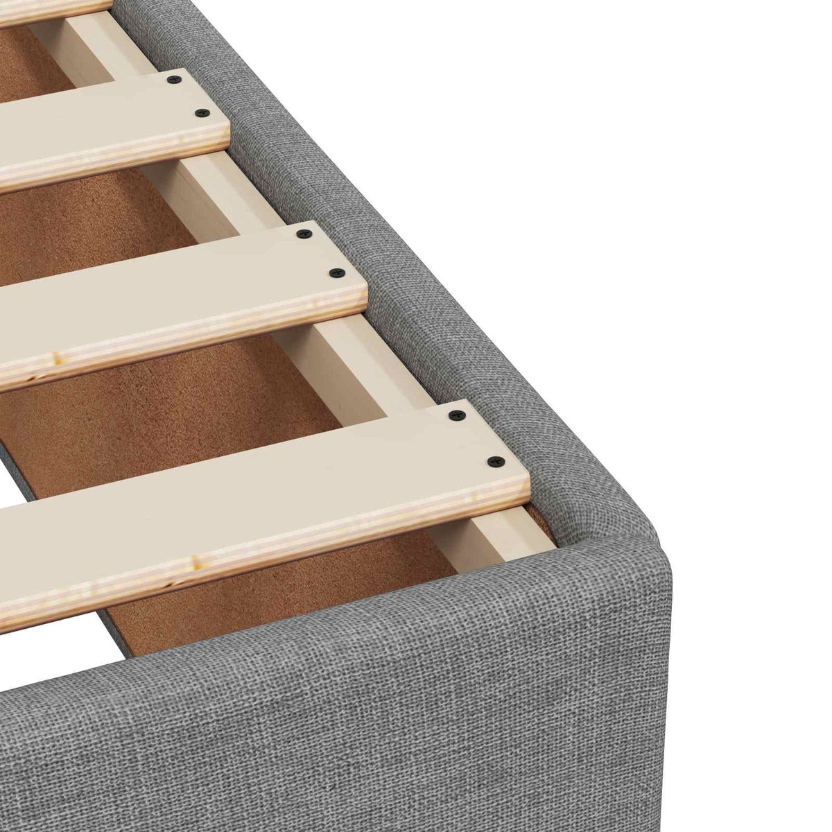 Boxspring krevet s madracem Svjetlosiva 120 x 200 cm Tkanina 200 x 120 x 88 cm