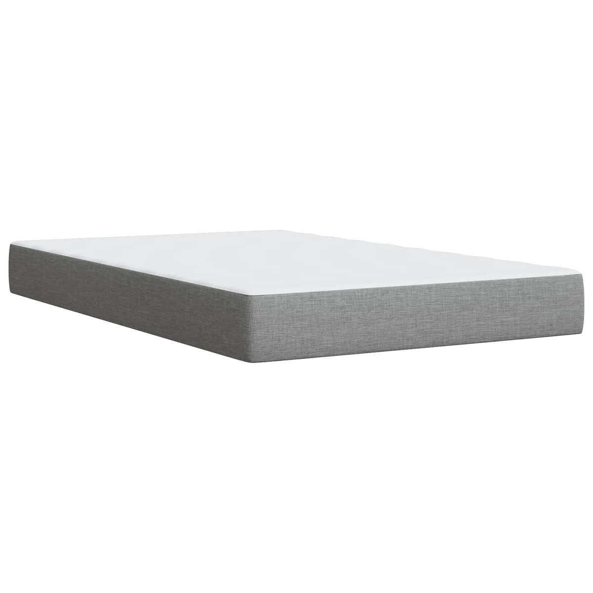 Boxspring krevet s madracem Svjetlosiva 120 x 200 cm Tkanina 200 x 120 x 88 cm
