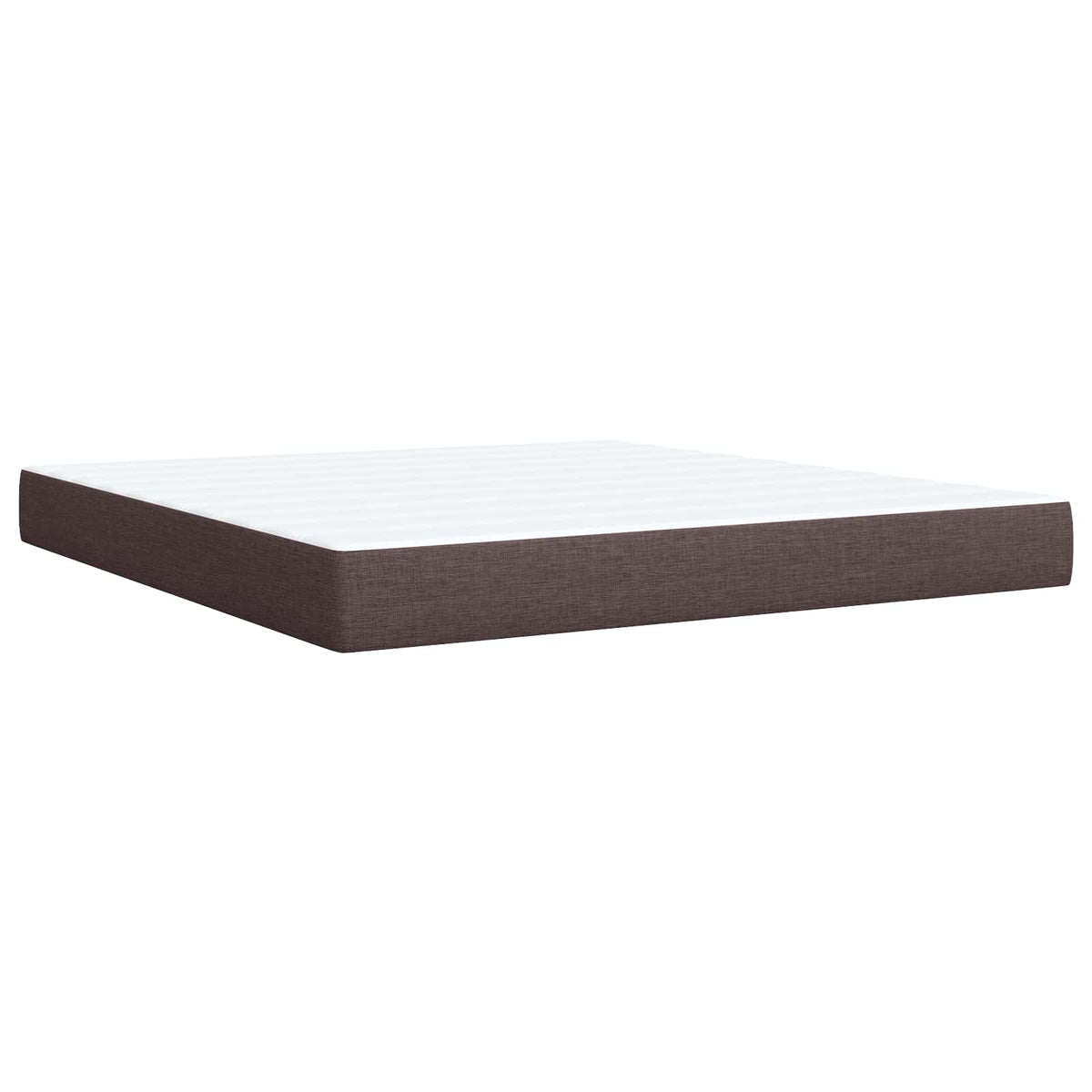Boxspring krevet s madracem Tamno smeđa 180 x 200 cm Tkanina 202 x 182 x 88 cm