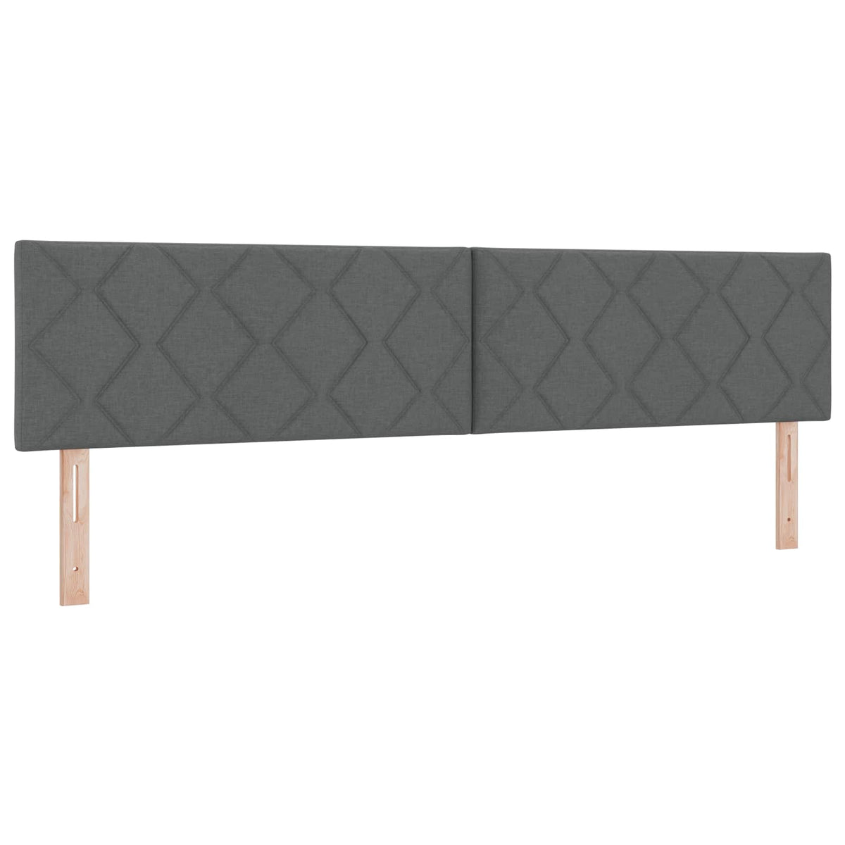 Boxspring krevet s madracem Tamnosiva 200 x 200 cm Tkanina 202 x 202 x 88 cm