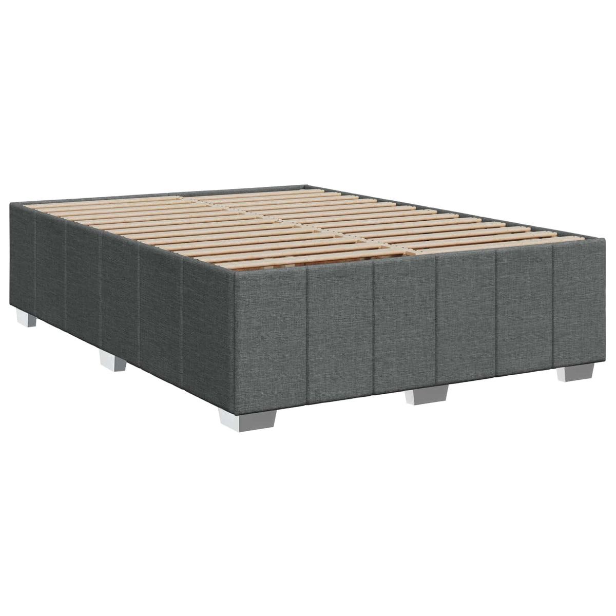 Boxspring krevet s madracem Tamnosiva 160 x 200 cm Tkanina 203 x 164 x 88 cm