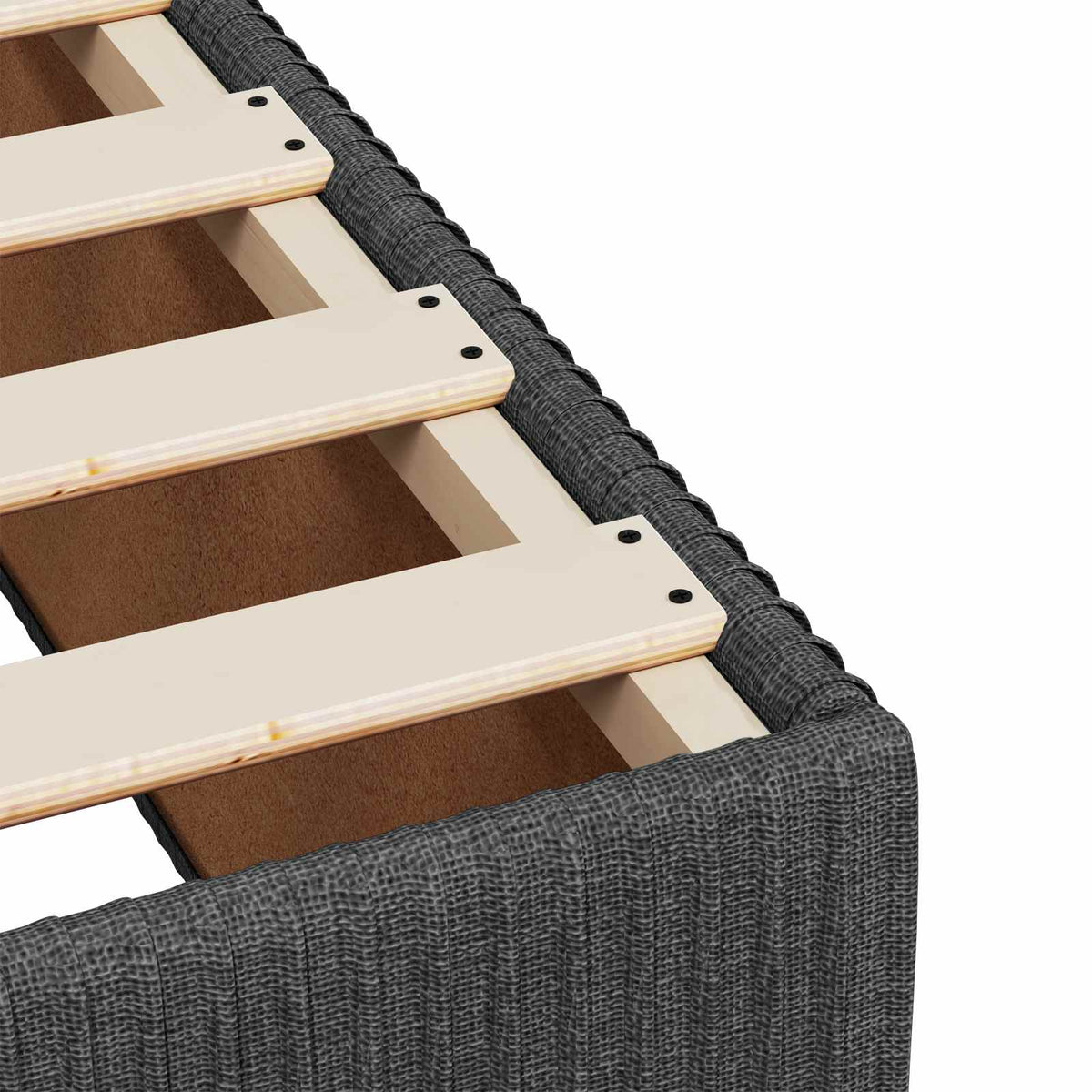 Boxspring krevet s madracem Tamnosiva 80 x 200 cm Tkanina 200 x 80 x 100.5 cm