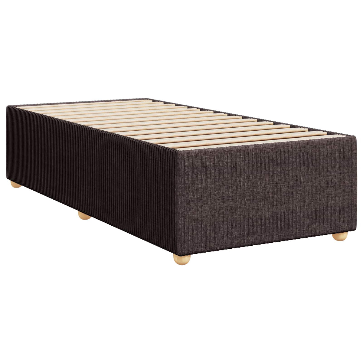 Boxspring krevet s madracem Tamno smeđa 90 x 200 cm Tkanina 200 x 90 x 100.5 cm
