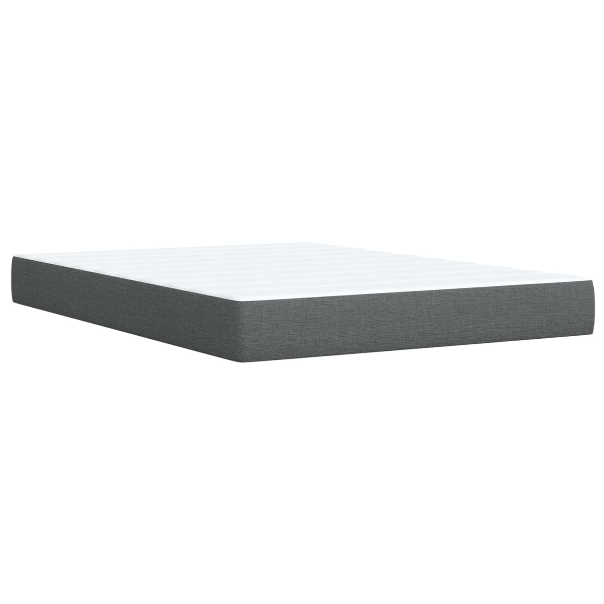 Boxspring krevet s madracem Tamnosiva 160 x 200 cm Tkanina 200 x 160 x 100.5 cm