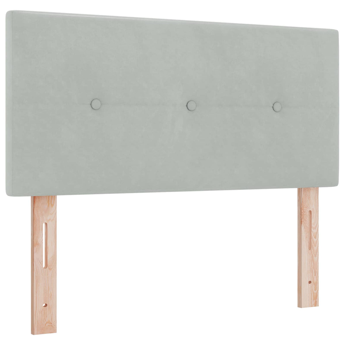 Boxspring krevet s madracem Svjetlosiva 90 x 190 cm Baršun Zelena