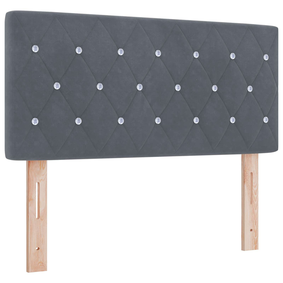 Boxspring krevet s madracem Tamnosiva 100 x 200 cm Baršun Plava