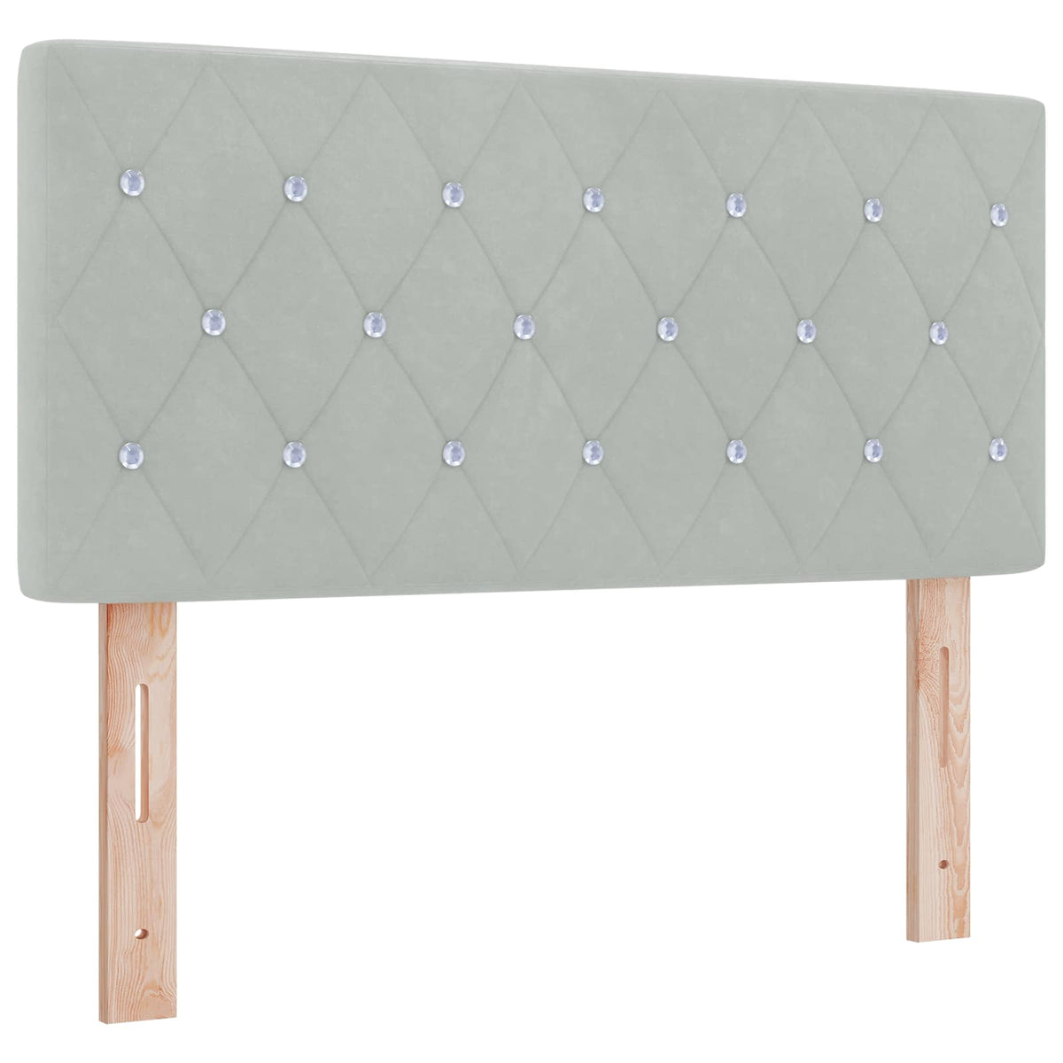 Boxspring krevet s madracem Svjetlosiva 120 x 200 cm Baršun Zelena