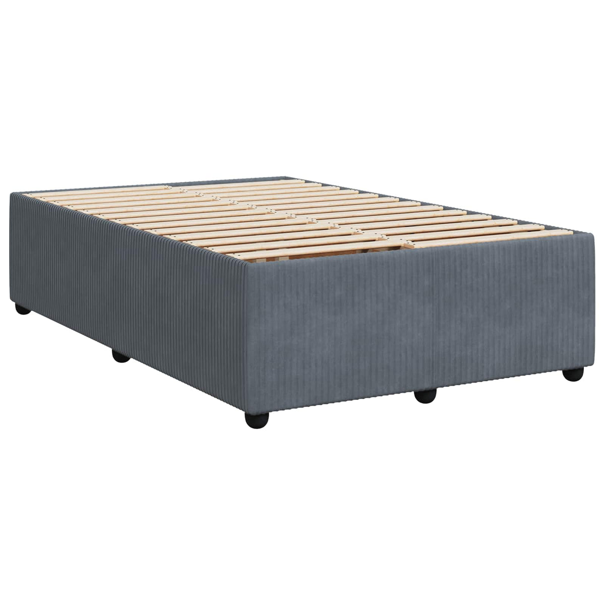 Boxspring krevet s madracem Tamnosiva 120 x 200 cm Baršun Plava