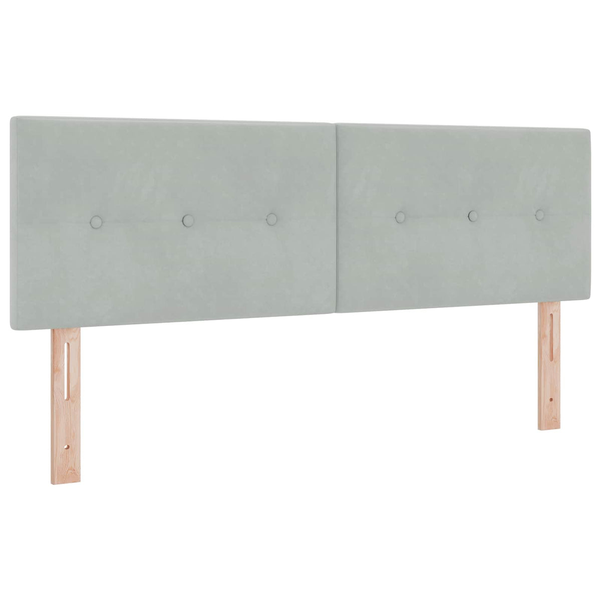 Boxspring krevet s madracem Svjetlosiva 140 x 190 cm Baršun Zelena